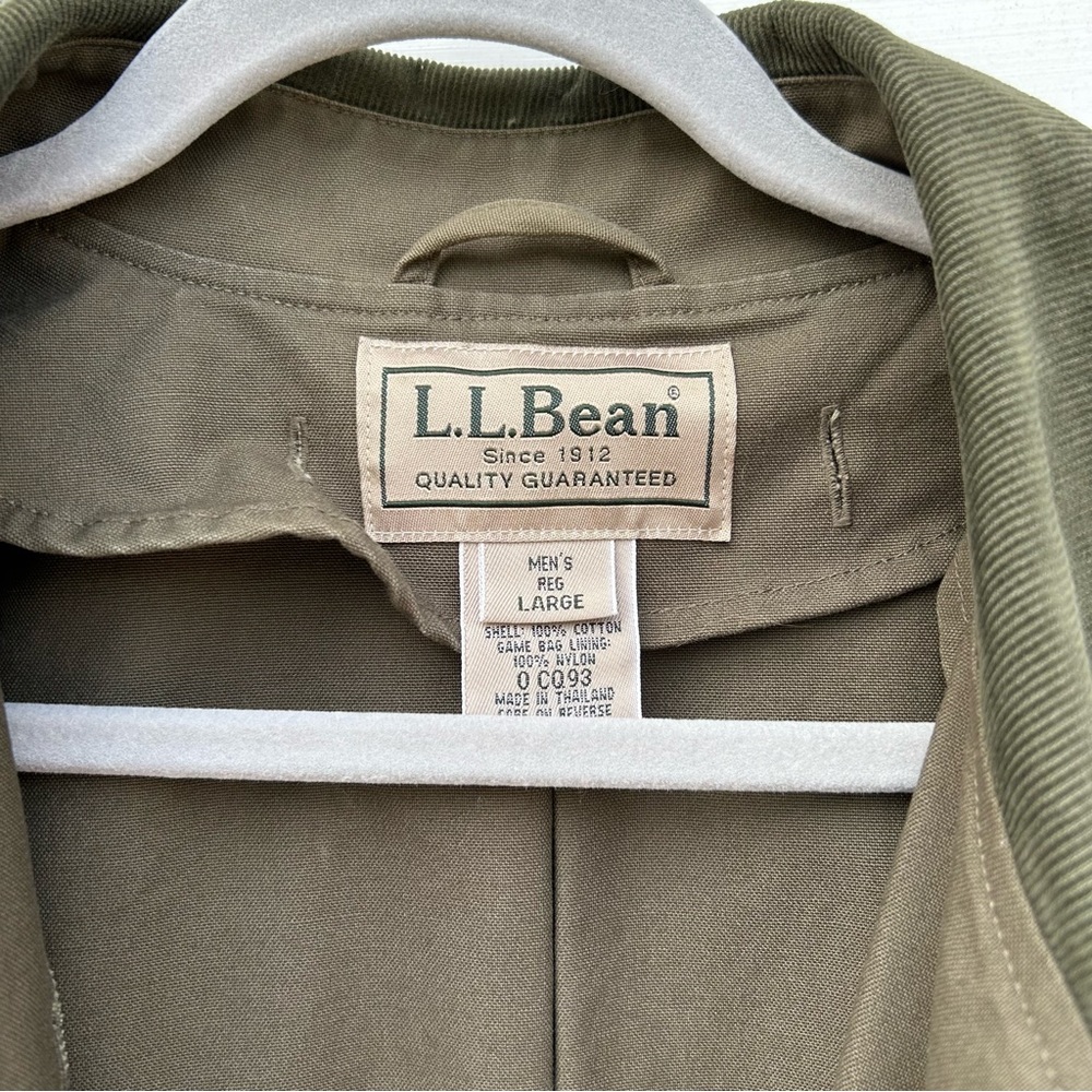 Vintage LL Bean Men’s Field Coat with Game Bag | EUC Men’s Large - Picture 3 of 13